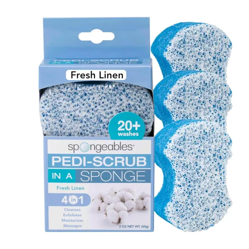 Miniatura 17 de Spongables Pedi Scrub - Esponja exfoliante para pies de 5+ lavados, lavanda, 6 unidades Aceite de árbol de té de lavanda Viaje