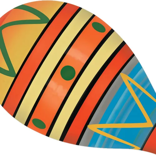 Miniatura 5 de Beistle 6 Maracas de madera para fiesta temática mexicana del Cinco de Mayo, 8 pulgadas, multicolor
