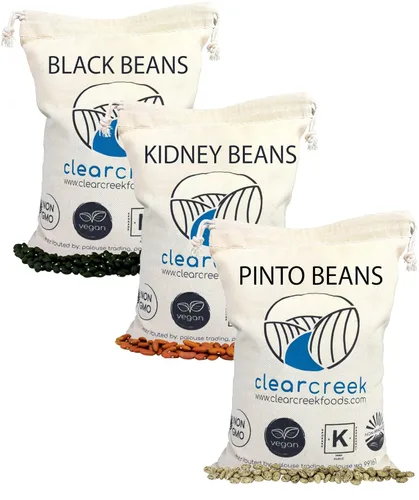 Miniatura 20 de CLEAR CREEK Frijoles Negros Cultivados en el Estado de Washington 1 libra Proyecto Verificado Sin OGM Vegano Kosher Sin Irradiar