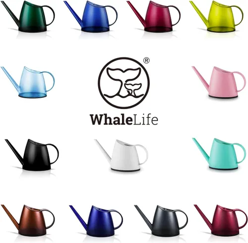Miniatura 8 de WhaleLife Regadera interior para plantas de bonsái de casa (1.4L, negro)