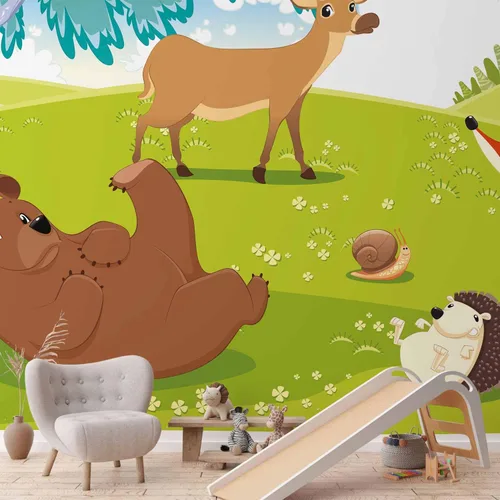 Miniatura 6 de artgeist Mural de pared premium para niños, 79 x 55 pulgadas, papel tapiz no tejido XXL, decoración de pared de vellón, impresión fotográfica