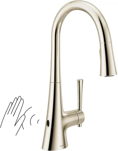 Miniatura 16 de Moen Kurv Spot Resist Stainless Collection 9126SRS - Grifo de cocina desplegable de una manija con refuerzo de potencia y reflejo Acero inoxidable