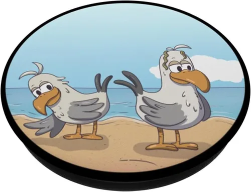 Miniatura 2 de PopSockets PopGrip estándar de cuervo rizado y amigos