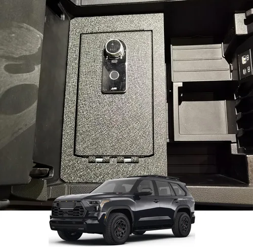 Miniatura 8 de Caja de seguridad para consola central: caja fuerte para pistola de consola KEREN compatible con Toyota Tundra 2022-2026 y Toyota Sequoia 2023-2026
