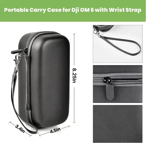Miniatura 6 de ALKOO Funda protectora EVA para DJI Osmo Mobile 8, 7 y 7P, diseñada para almacenamiento seguro, viajes y uso de vlogging