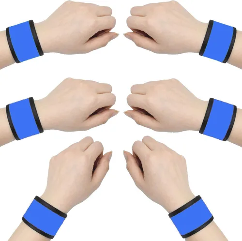 Miniatura 11 de Pulseras LED que brillan con luz para el brazo, bandas de muñeca intermitentes de alta visibilidad, luces de equipo de seguridad para ciclismo