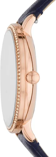 Miniatura 2 de Fossil Reloj Jacqueline de cuarzo de acero inoxidable y cuero para mujer, Jacqueline ES5207 - Reloj de 3 manecillas