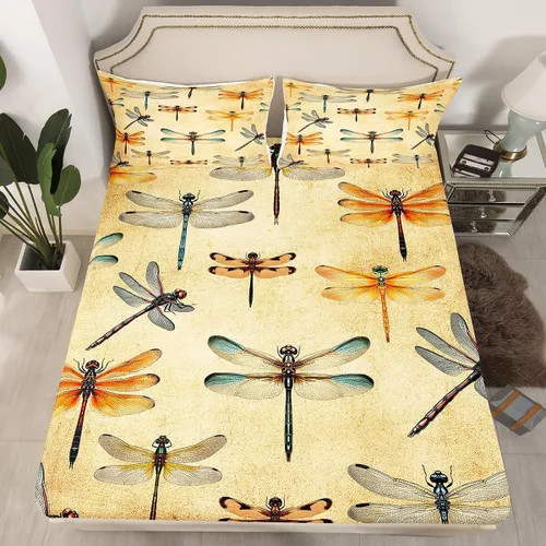 Miniatura 8 de Lake House Sábanas bajeras tamaño individual, sábana dibujada a mano con paisaje de lago y montaña para niños, niñas, niños y adultos, decoración