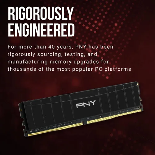 Miniatura 6 de PNY XLR8 Gaming 16GB (2x8GB) DDR4 DRAM 3200MHz (PC4-25600) CL16 1.35V Kit de memoria de escritorio de doble canal de perfil bajo (DIMM)
