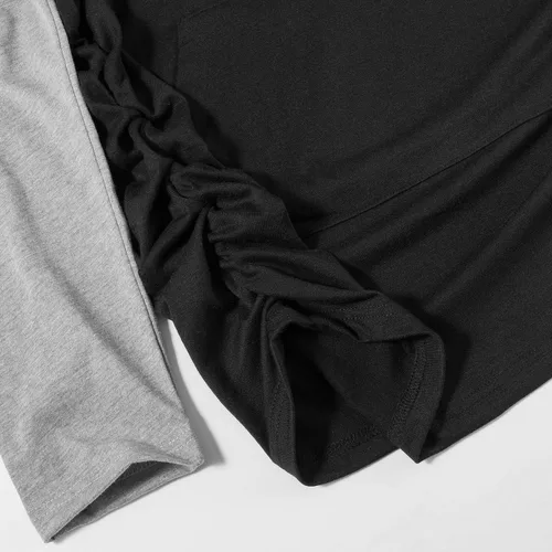Miniatura 4 de Ginkana - Sudadera de maternidad con capucha, manga larga y cuello en V para mujer