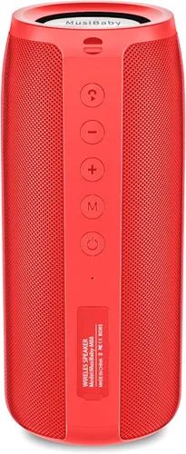 Miniatura 9 de Altavoz Bluetooth, altavoces Bluetooth MusiBaby M88, altavoz inalámbrico, altavoces Bluetooth inalámbricos, doble emparejamiento, Bluetooth 5.0