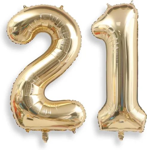 Miniatura 13 de AULE Globos grandes de 40 pulgadas, número 0, negros, grandes, de papel de aluminio, globos de número de helio 0-9, gigantes, jumbo, felices