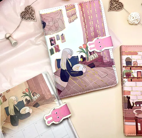 Miniatura 3 de KetA Diario kawaii, diario Kawaii para niñas, lindo cuaderno diario, cuaderno kawaii, 5 x 7 pulgadas, 5.1 x 7.1 in, 256 páginas, cubierta de piel