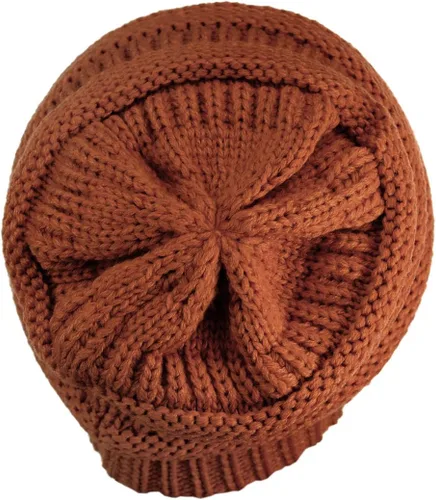 Miniatura 432 de C.C Trendy Warm Chunky Soft Stretch Cable Knit Beanie