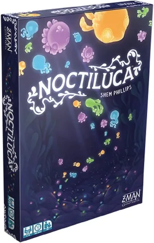 Z-Man Games Noctiluca - Juego de mesa - Sumérgete en las profundidades brillantes en este colorido juego de dados. Juego de estrategia para niños y