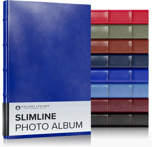 Miniatura 11 de Gallery Leather Álbum de fotos de 4 x 6 pulgadas, álbum de fotos con 3 anillas, 60 páginas para 120 fotos, rellenable, puede adaptarse a fotos de 4