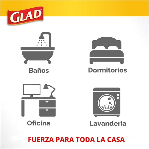 Miniatura 5 de Glad Bolsas de basura pequeñas con cordón de cocina, 4 galones, Febreze Sweet Citron & Lime, 34
