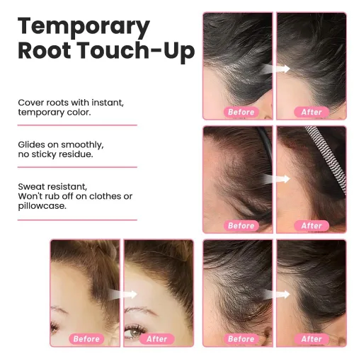 Miniatura 4 de Polvo de retoque de raíz para mujeres y hombres, cobertura de cabello gris, polvo de sombra de línea capilar a prueba de sudor y viento, polvo