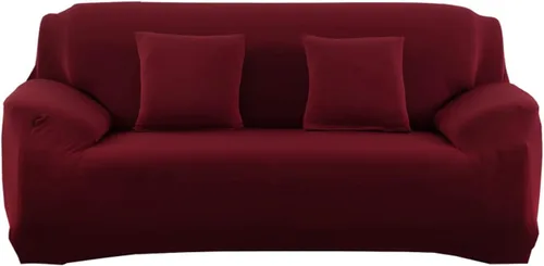 Miniatura 27 de Funda elástica para sofá de color sólido para sofá de 1/2/3/4 plazas, fundas para sofá modular en forma de L, protector de muebles con fundas