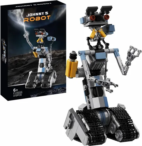 Juego de construcción de robot Johnny 5 de 370 piezas, juguetes modelo de robot Johnny 5, compatible con Lego, juego de regalo educativo para niños