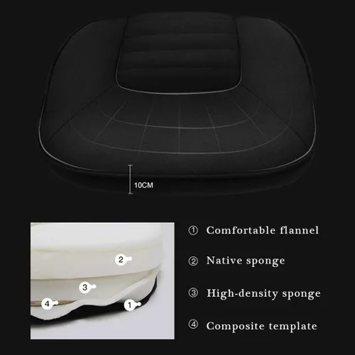 Miniatura 7 de Silla ergonómica de malla ejecutiva de respaldo alto, con soporte lumbar ajustable, reposacabezas y reposabrazos