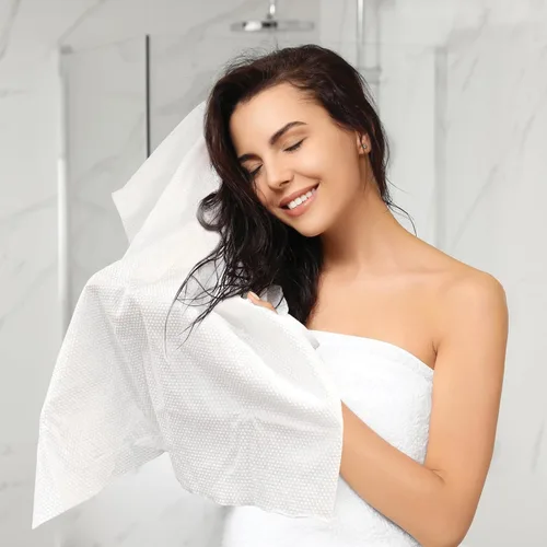 Miniatura 5 de ForPro Professional Collection Toallas de baño desechables de alta calidad, toallas de salón y spa para cabello, cara, cuerpo, extra grandes