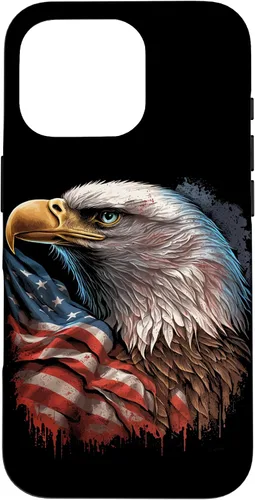 Miniatura 19 de Funda patriótica para iPhone 11 Pro Max con ojos de águila calva americana