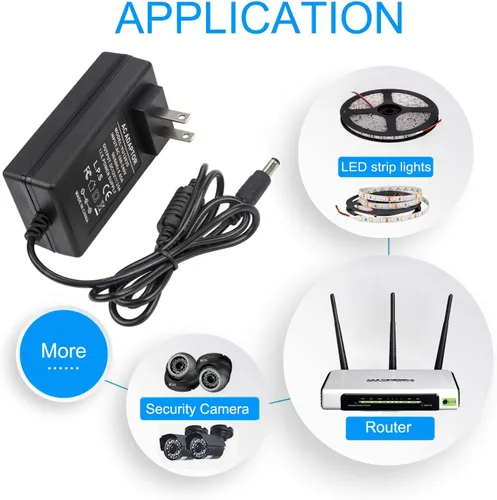Miniatura 7 de COOLM Adaptador de fuente de alimentación de 12V 3.5A 3.5Amp 42W 3500mA para Netgear Nighthawk Router R6700 R7000 Sistema WiFi AC3000 AC2200 RBK53