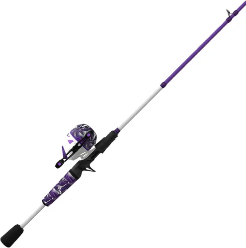 Miniatura 12 de Zebco Roam Spincast Carrete y Combo de caña de pescar, caña de pescar de fibra de vidrio de 2 piezas de 6 pies con mango ComfortGrip, carrete