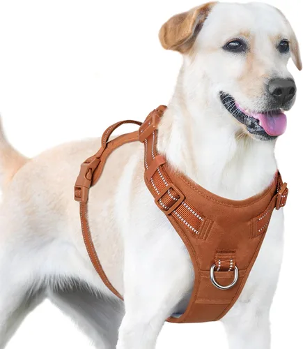 Miniatura 11 de Arnés sin tirones para perro, chaleco reflectante para cachorros para perros pequeños, medianos y grandes (negro, XS)