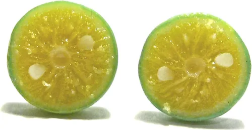 Miniatura 4 de Pendientes Calamansi Lime Stud - Tiny Food Jewelry