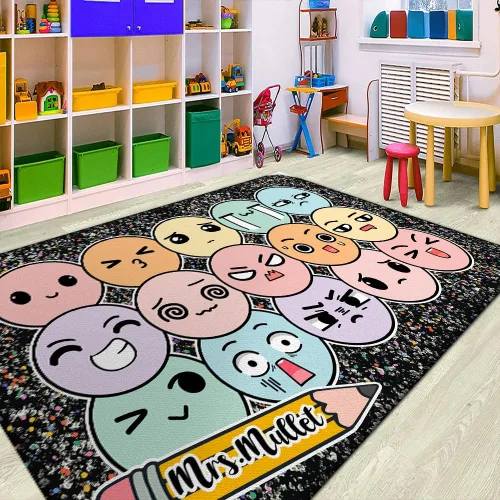 Miniatura 17 de Alfombras de composición personalizada para el aula para niños, alfombras para dormitorio, niñas, niños, alfombra pastel para aula, alfombra