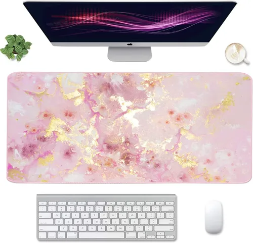 Miniatura 10 de Alfombrilla de mouse grande 4 en 1 para juegos, reposamuñecas para teclado y soporte para la muñeca, alfombrilla de escritorio extendida, Playa