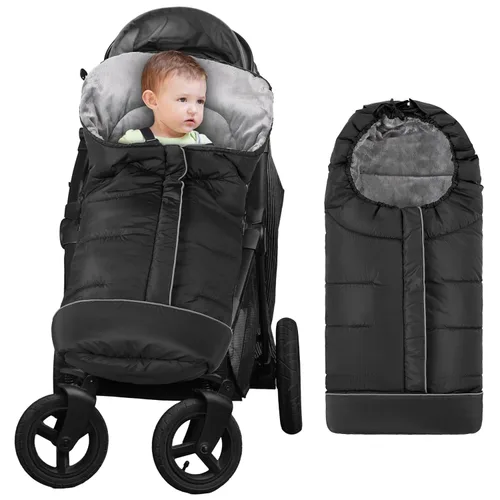 Yoofoss Funda para Cochecito de Invierno - Saco Universal para Pies de Niños Pequeños, Saco de Dormir Bunting para Bebé de Cochecito Resistente al