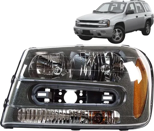 Miniatura 4 de Conjunto de faros delanteros compatible con Chevrolet Trailblazer, Trailblazer EXT LTZ, SS, LS, LT, lado norte izquierdo/lado del conductor DOT/SAE