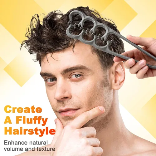 Miniatura 2 de Peines de textura mejorados para hombres y mujeres, peine voluminizador de cabello de dientes anchos, peine de pelo rizado para volumen esponjoso