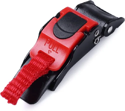 Miniatura 7 de Hebilla de casco con clip de velocidad, correa de barbilla, hebilla de liberación rápida, ABS