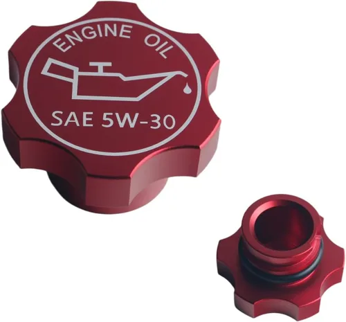 Miniatura 6 de DEWHEL Tapa de llenado de aceite de motor de aluminio compatible con GM 1992-2018 Número de referencia FC208 FC242 FC219 FC243 FC252 80987 MO-99