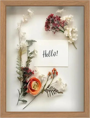 Miniatura 83 de FrameWorks Marco de Caja de Sombra de Madera Negra de 8" x 8" – Vitrina con Parte Trasera de Fieltro Suave, Caja de Memoria con Vidrio Templado