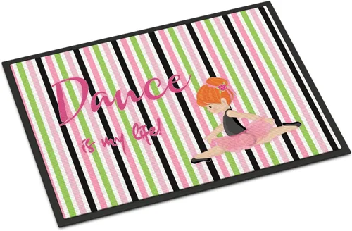 Miniatura 43 de Caroline's Treasures BB5374MAT Let's Dance Linen - Felpudo de lino verde azulado de 18 x 27 pulgadas, tapete para puerta delantera, para interiores