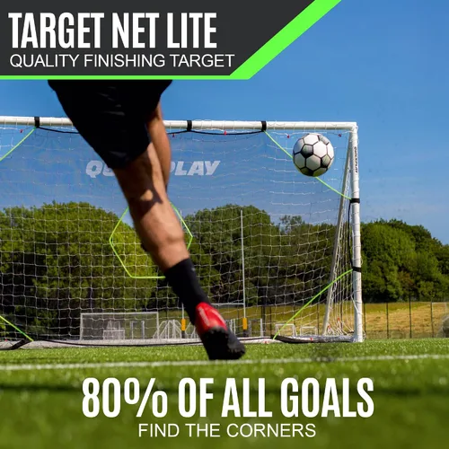 Miniatura 3 de QUICKPLAY Target Net Lite con 5 zonas de objetivo Practica disparos y precisión de pases Marco de portería de fútbol no incluido