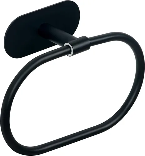 Miniatura 9 de HouseAid Toallero autoadhesivo para baño, soporte para toallas de mano adhesivo de acero inoxidable, sin perforaciones, moderno colgador de toallas