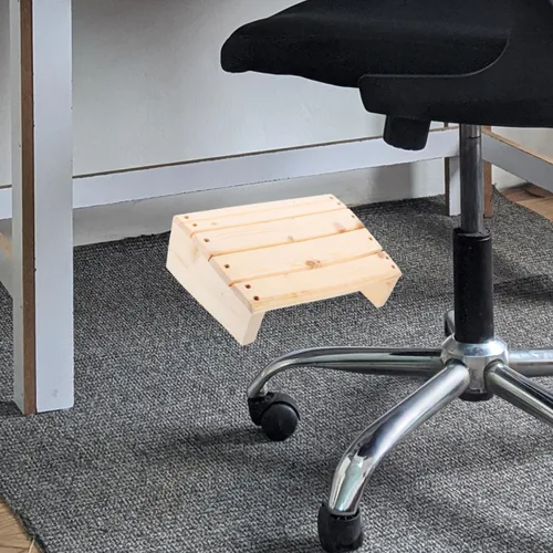 Miniatura 7 de Taburete de pie para debajo del escritorio, reposapiés para debajo del escritorio, reposapiés de oficina, reposapiés, cojín de descanso para pies
