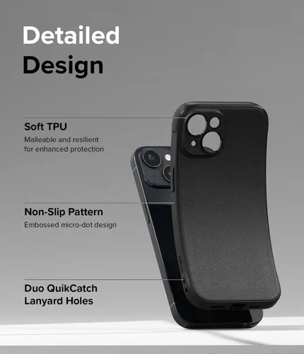 Miniatura 7 de Ringke Onyx - Funda para iPhone 15 Case, [Se Siente Bien en la Mano] resistente al aceite y a la suciedad, cubiertas individuales para lentes