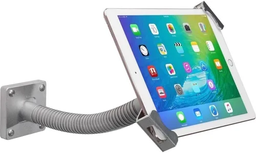 CTA Digital Soporte electrónico portátil para dispositivo, plateado, compatible con tabletas y teléfonos inteligentes de 7 a 13 pulgadas