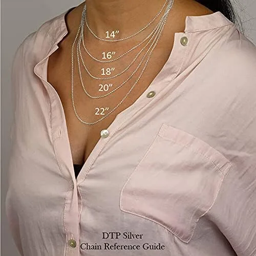 Miniatura 4 de Collar de cadena de plata de ley 925 - Collar de cadena de bolas - Cadena de plata - Cadena de plata para mujer - Cadenas de plata para hombre