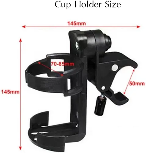 Miniatura 7 de Portavasos para scooter, soporte para botella de bicicleta con rotación de 360 grados, accesorios antideslizantes de desmontaje rápido, soporte