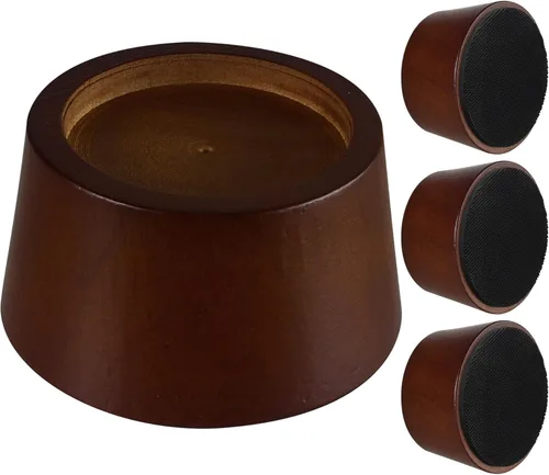 Miniatura 9 de OneDream Bloques elevadores de madera para muebles, juego de 4 elevadores de cama de 1 pulgada, elevadores redondos de madera maciza resistente