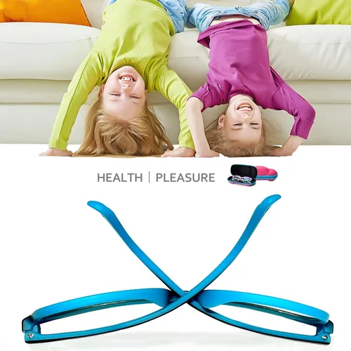 Miniatura 6 de Gafas de luz azul para niños y niñas con bonita funda de automóvil, protección UV400, antirayos azules, edades de 3 a 12 años