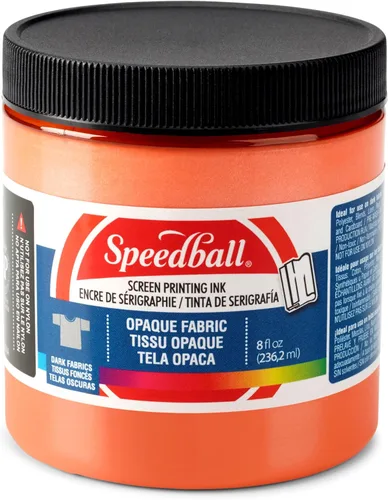 Miniatura 12 de Speedball 004802 Tinta de impresión de pantalla de tela opaca, 8 fl. oz., topacio azul
